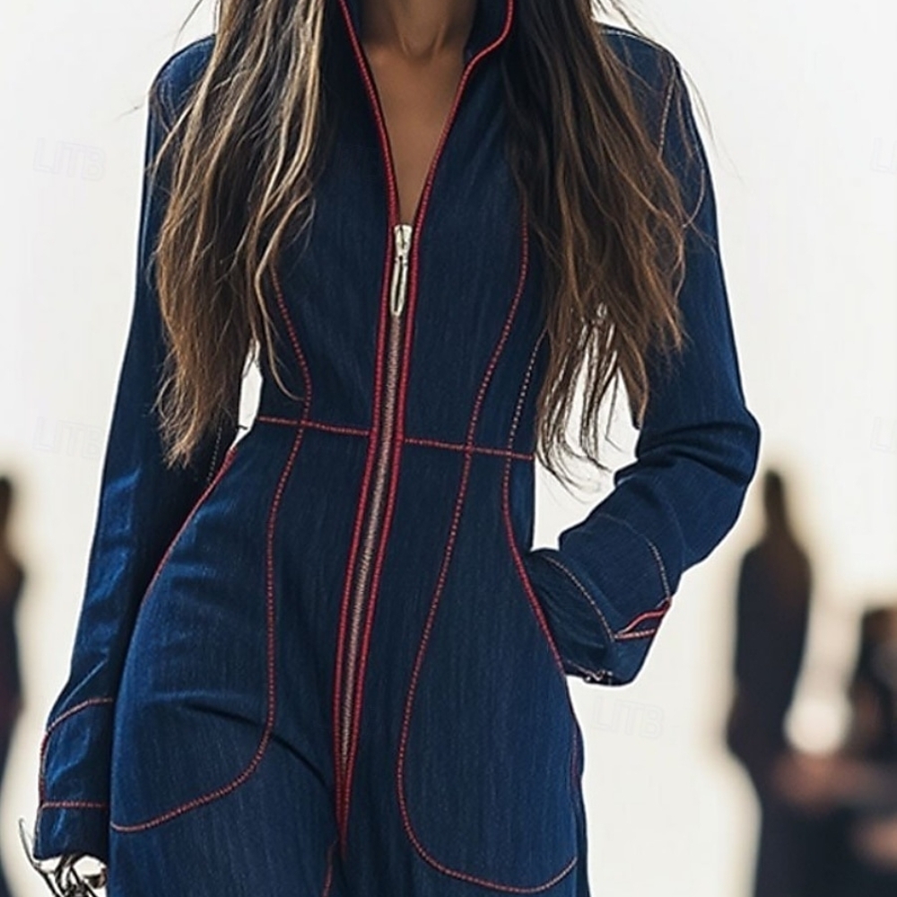 OYROSY Stylish Blue Jumpsuit S - Picture 4 of 4